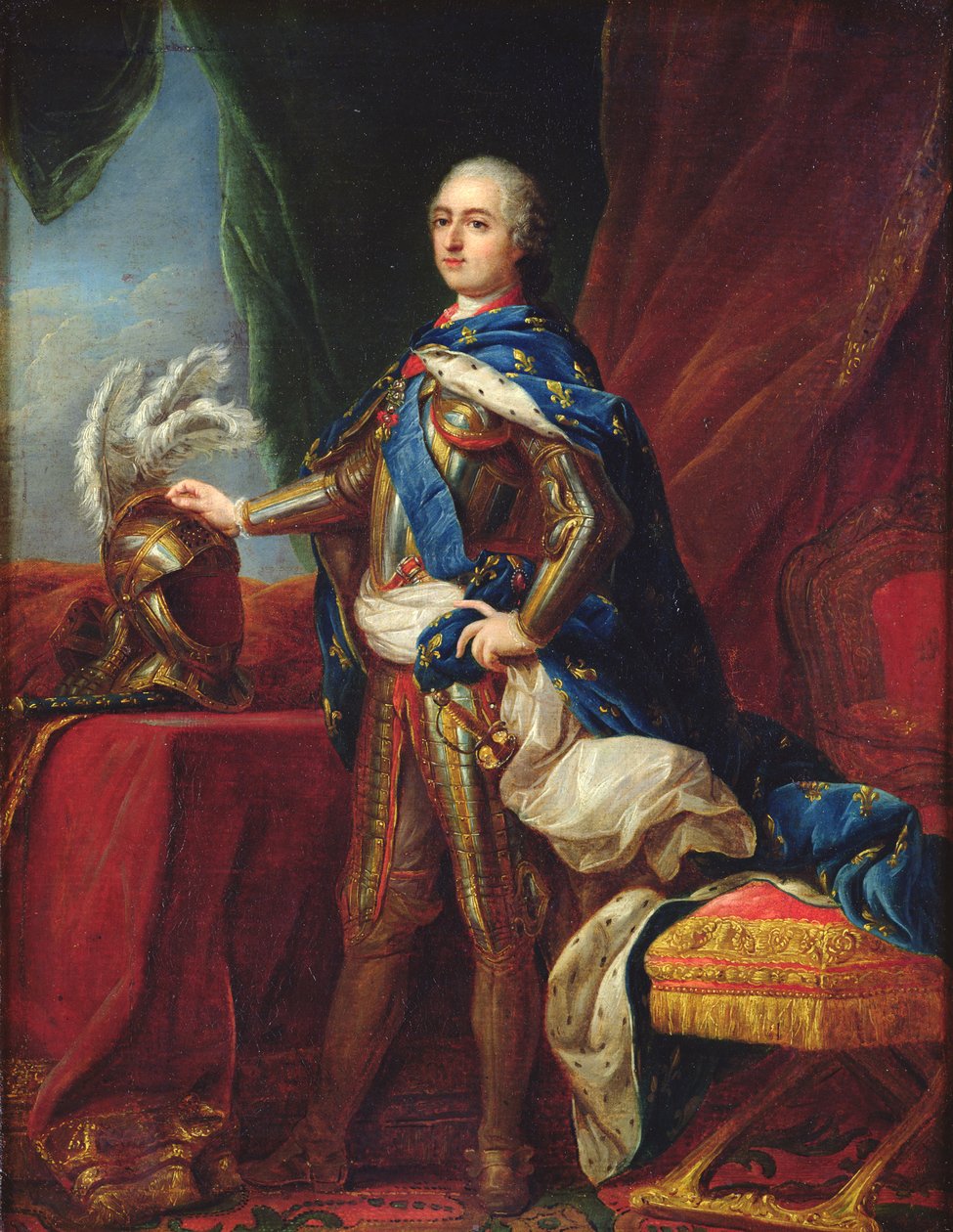 Portræt af Ludvig XV i rustning af Carle van Loo