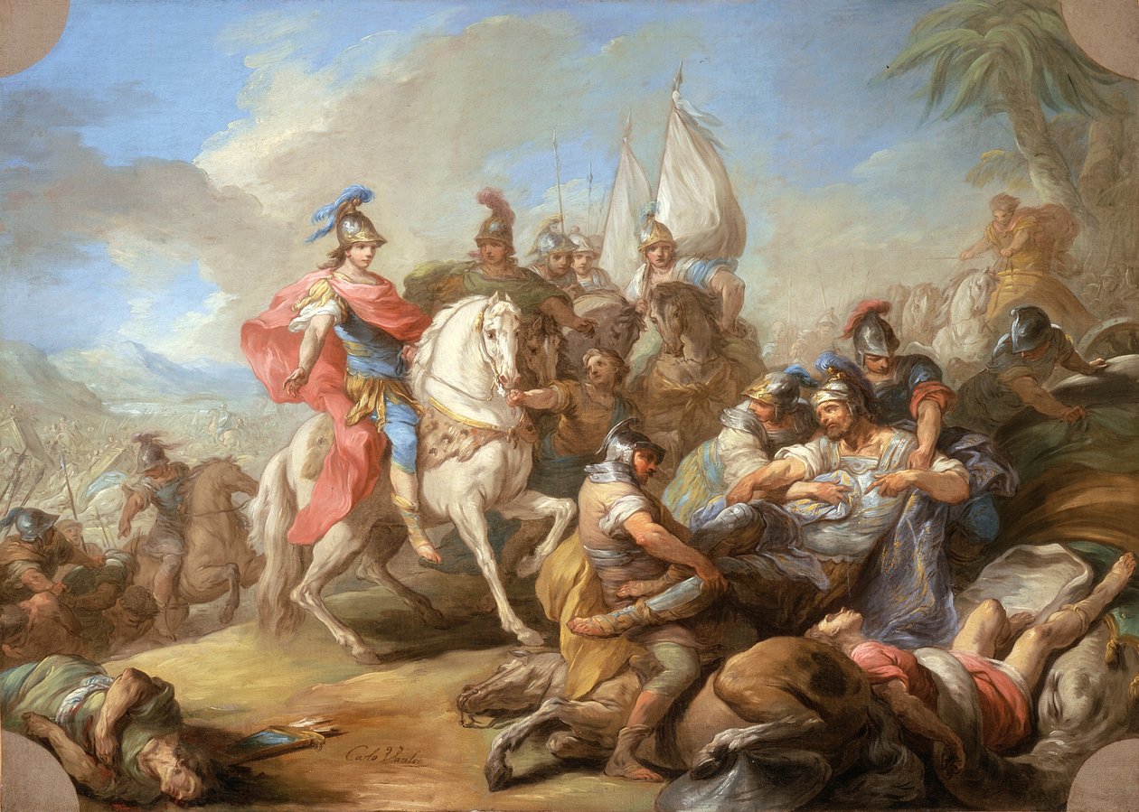 Alexanders sejr over Porus, ca. 1738 af Carle van Loo