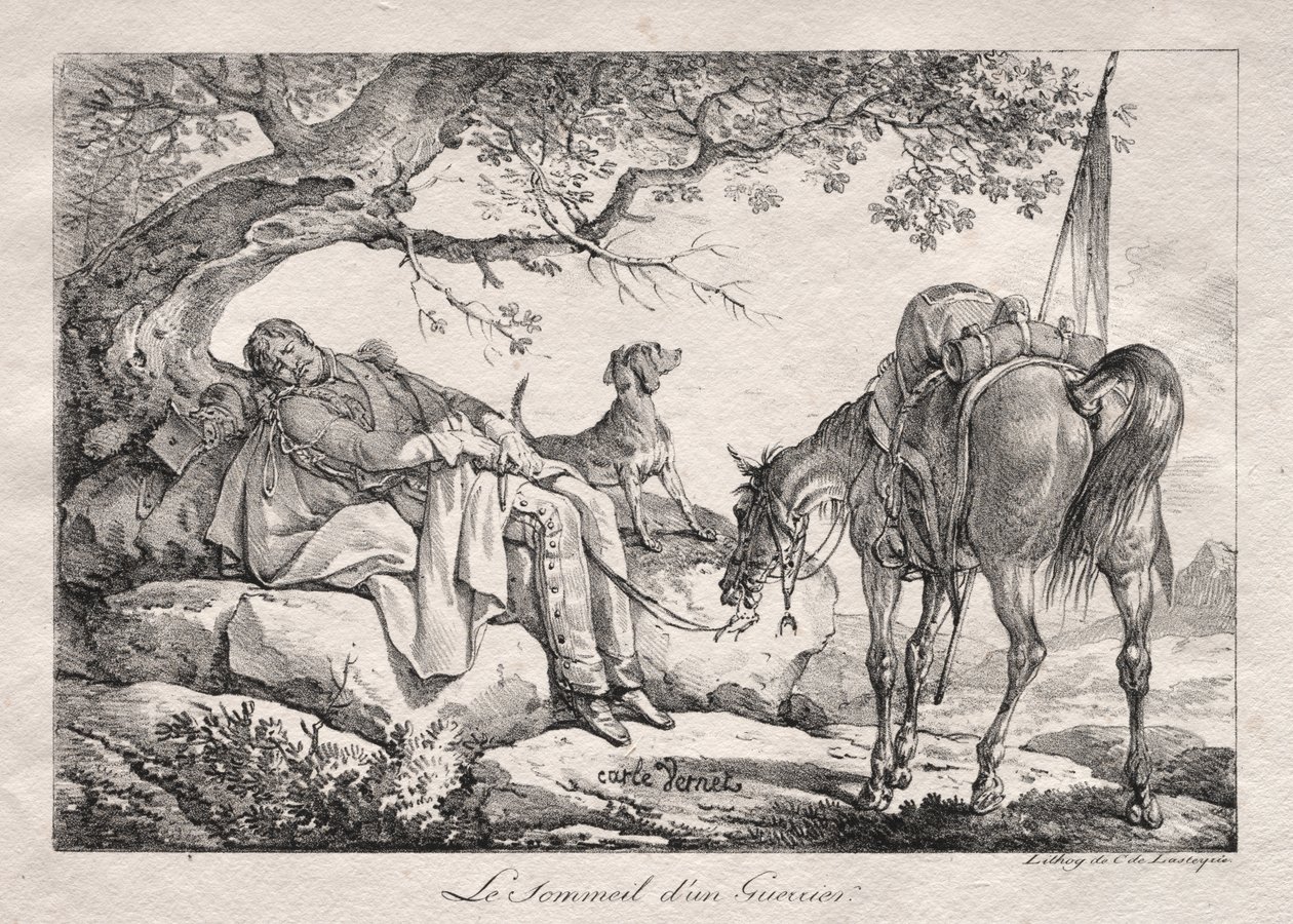 Den sovende soldat af Carle Vernet
