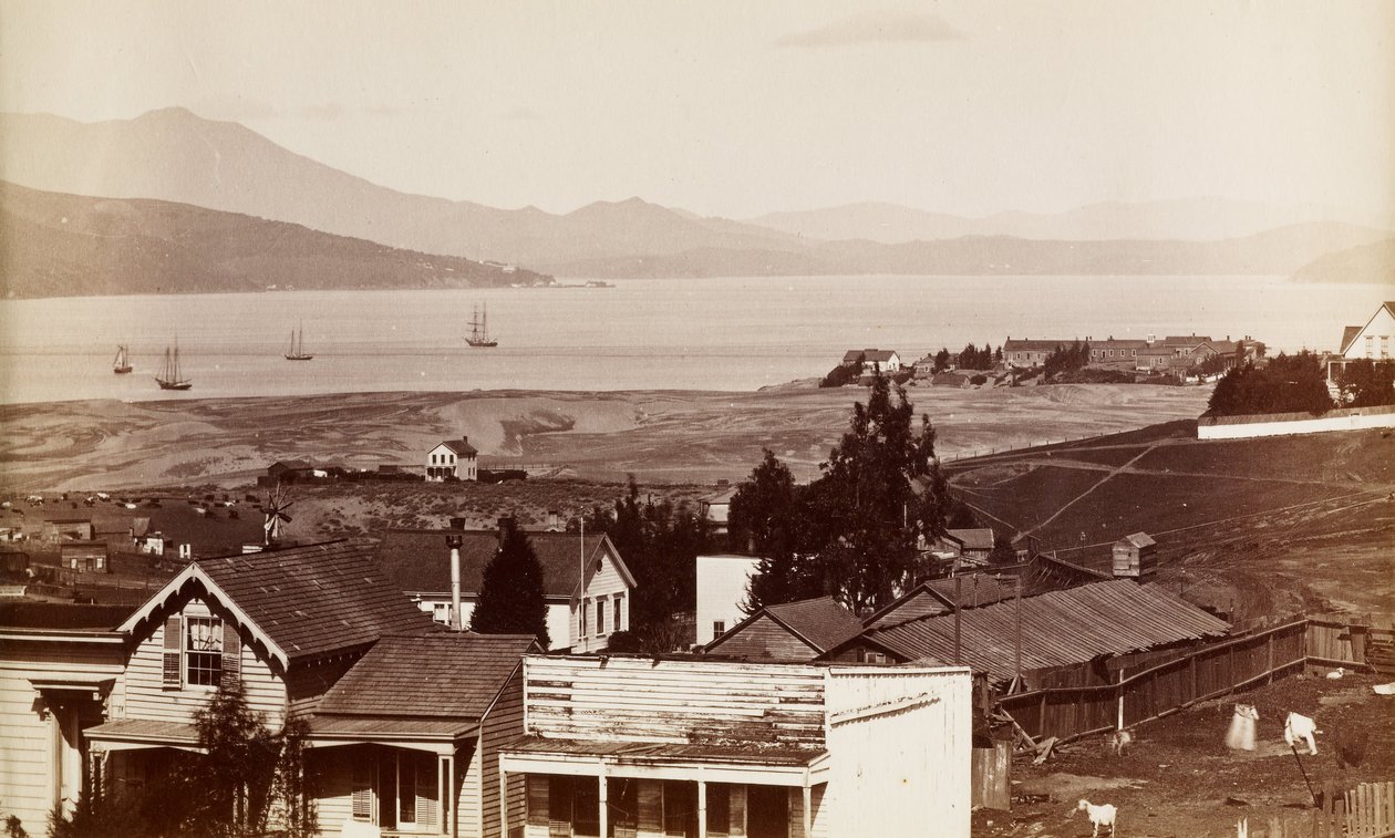 (Sausalito, Tamalpais og Richardsons Bay fra San Francisco) af Carleton E. Watkins