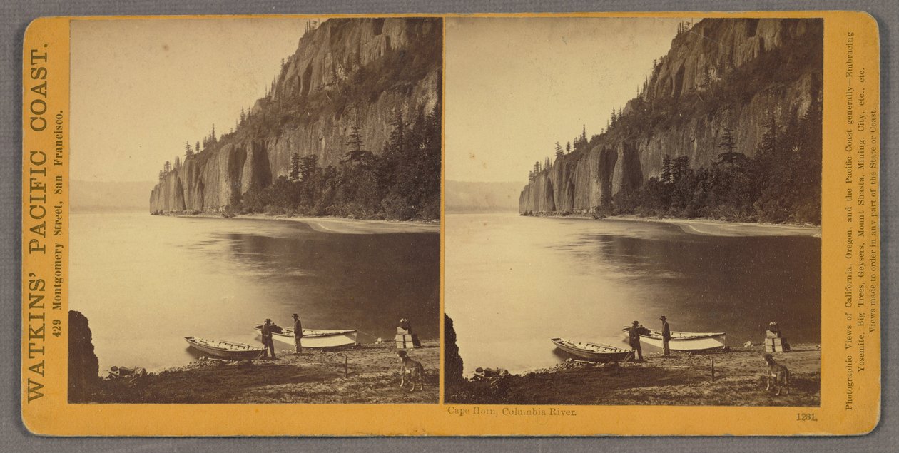 Cape Horn, Columbia River af Carleton E. Watkins
