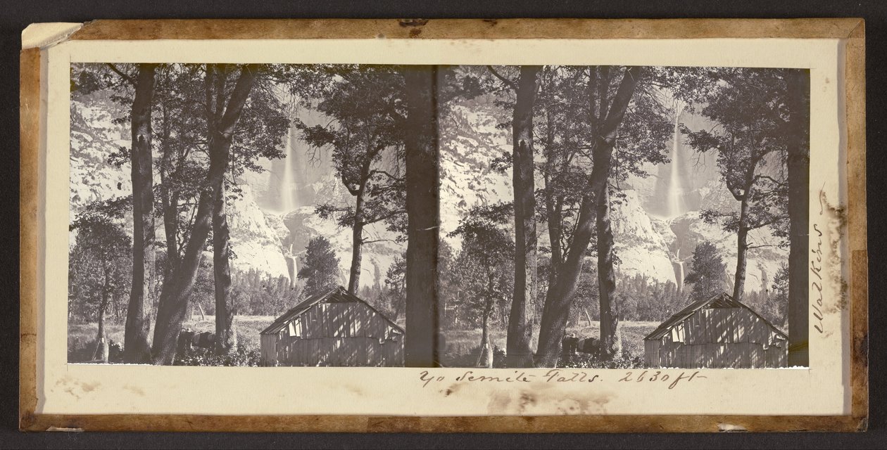 Yo Semite Falls. 2630 fod. af Carleton E. Watkins