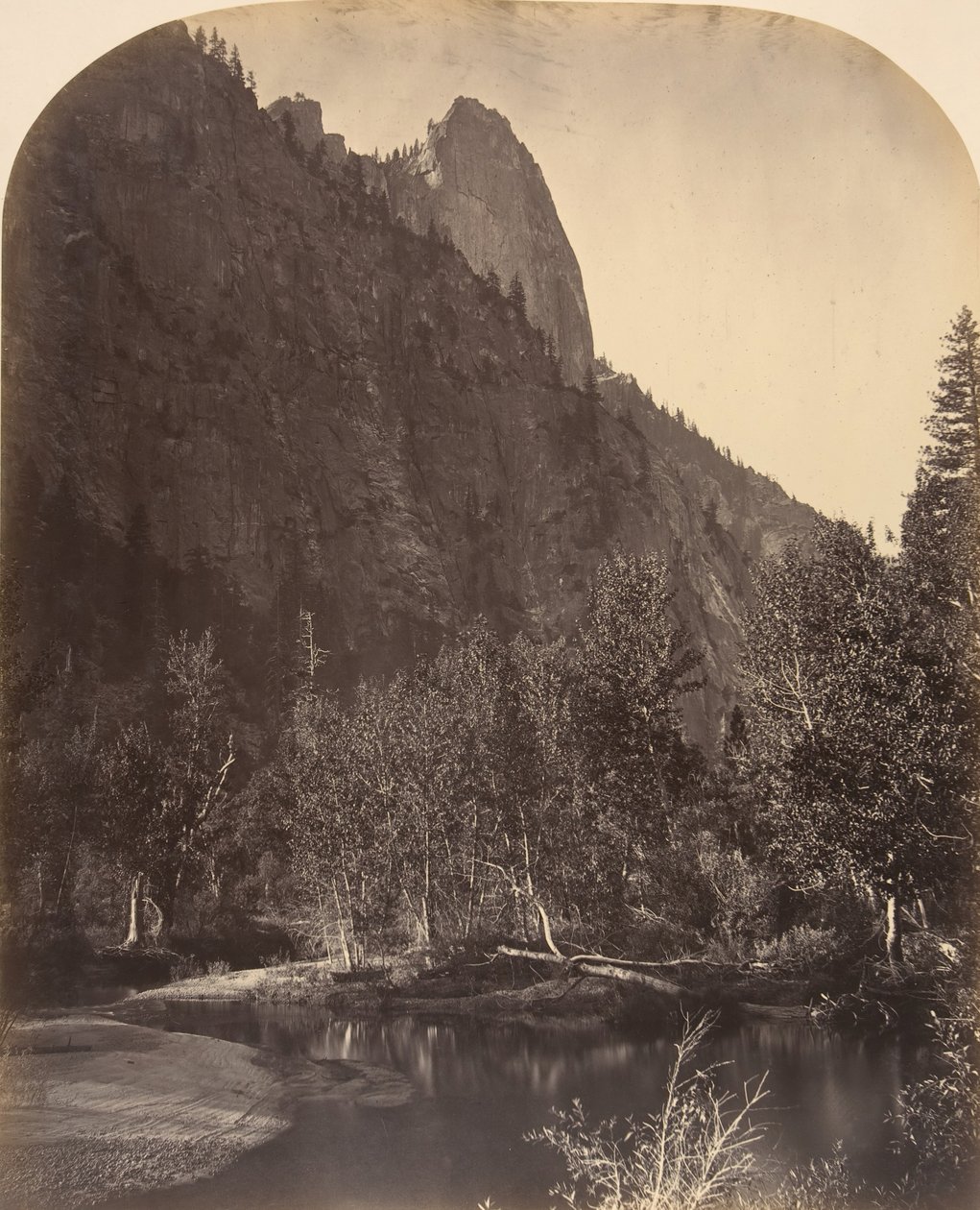 River View, Sentinel, 3270 fod, 1861. af Carleton Emmons Watkins