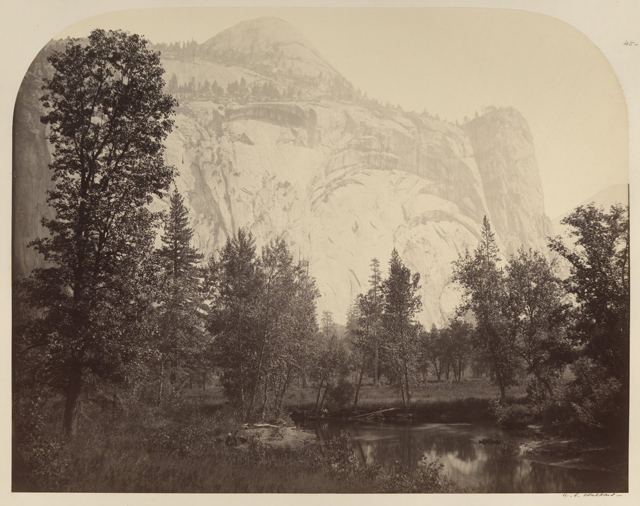 River View af Royal Arches, Yosemite af Carleton E. Watkins