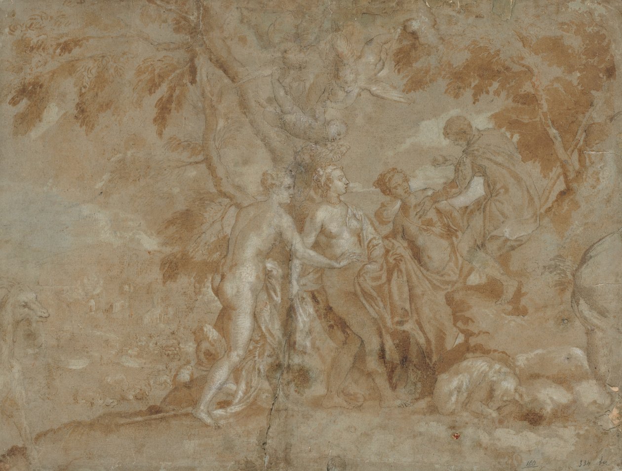 Paris-dommen, ca. 1585. af Carletto Caliari