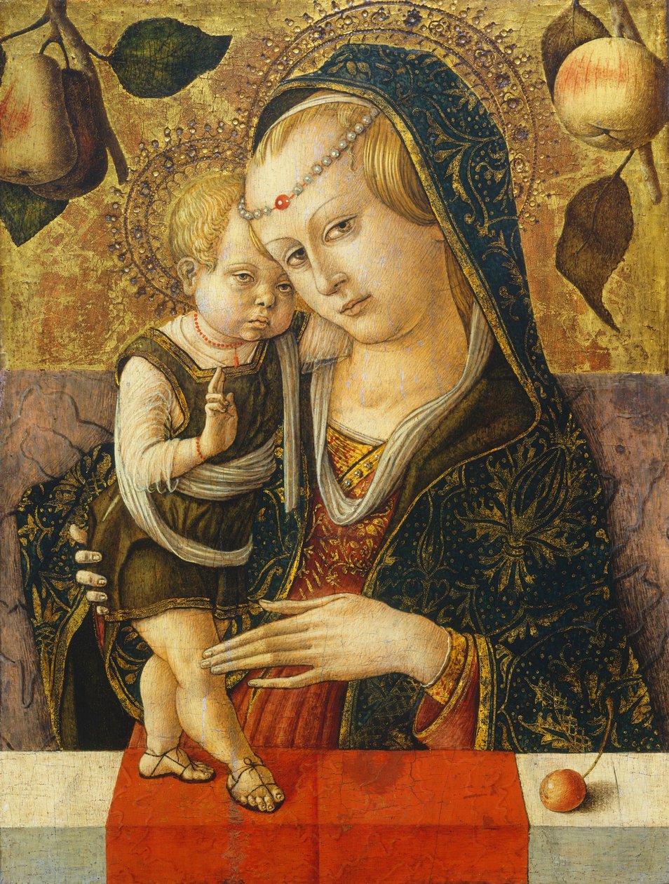 Madonna og barn, ca. 1490 (tempera på panel) af Carlo Crivelli