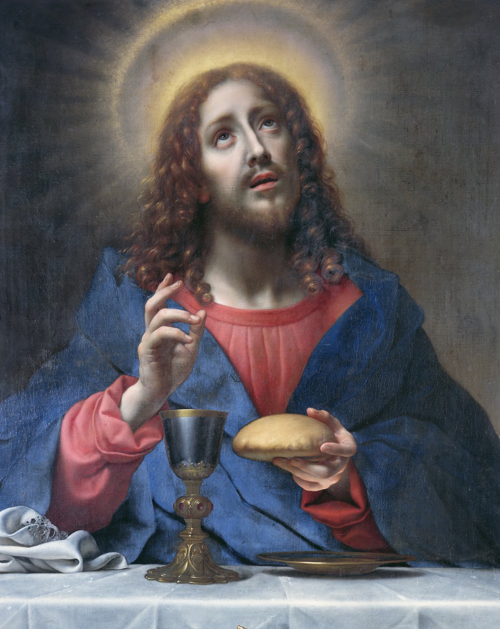 Kristus velsigner brød af Carlo Dolci