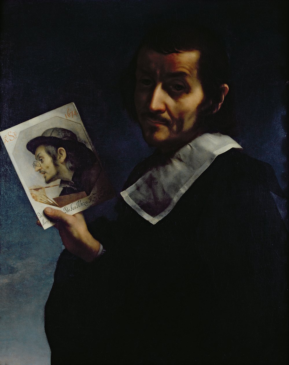 Selvportræt, 1674 af Carlo Dolci