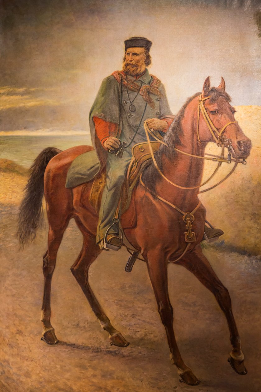 Giuseppe Garibaldi til hest af Carlo (after) Ademollo