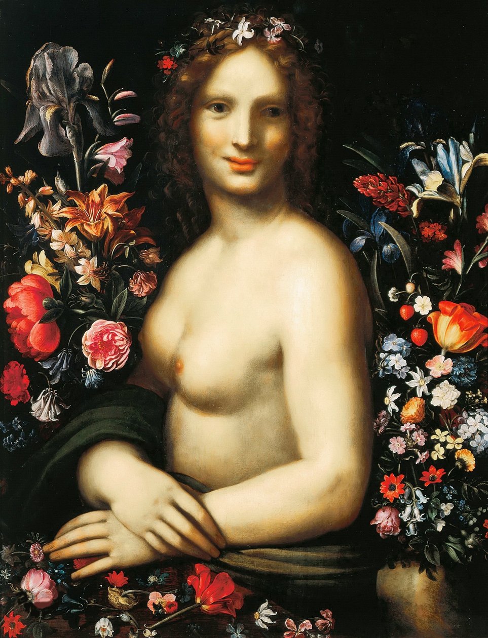 Flora La Nuda, ca. 1600. af Carlo Antonio Procaccini