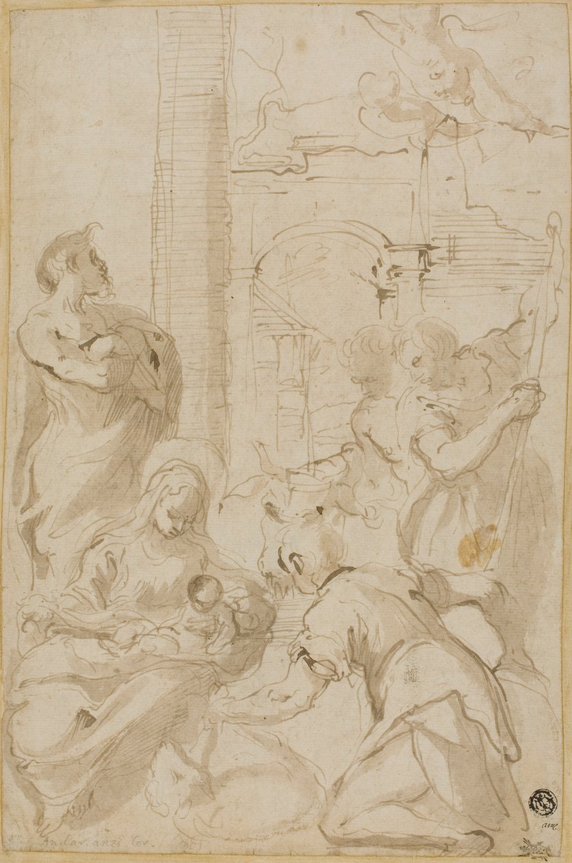Hyrdernes tilbedelse af Carlo Bononi