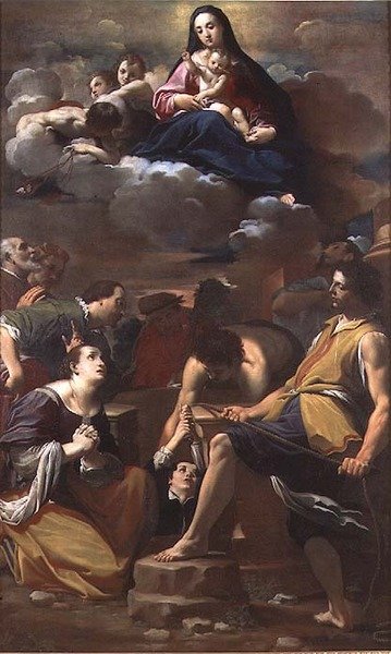 Mirakel af Jomfruen af Carmelo af Carlo Bononi