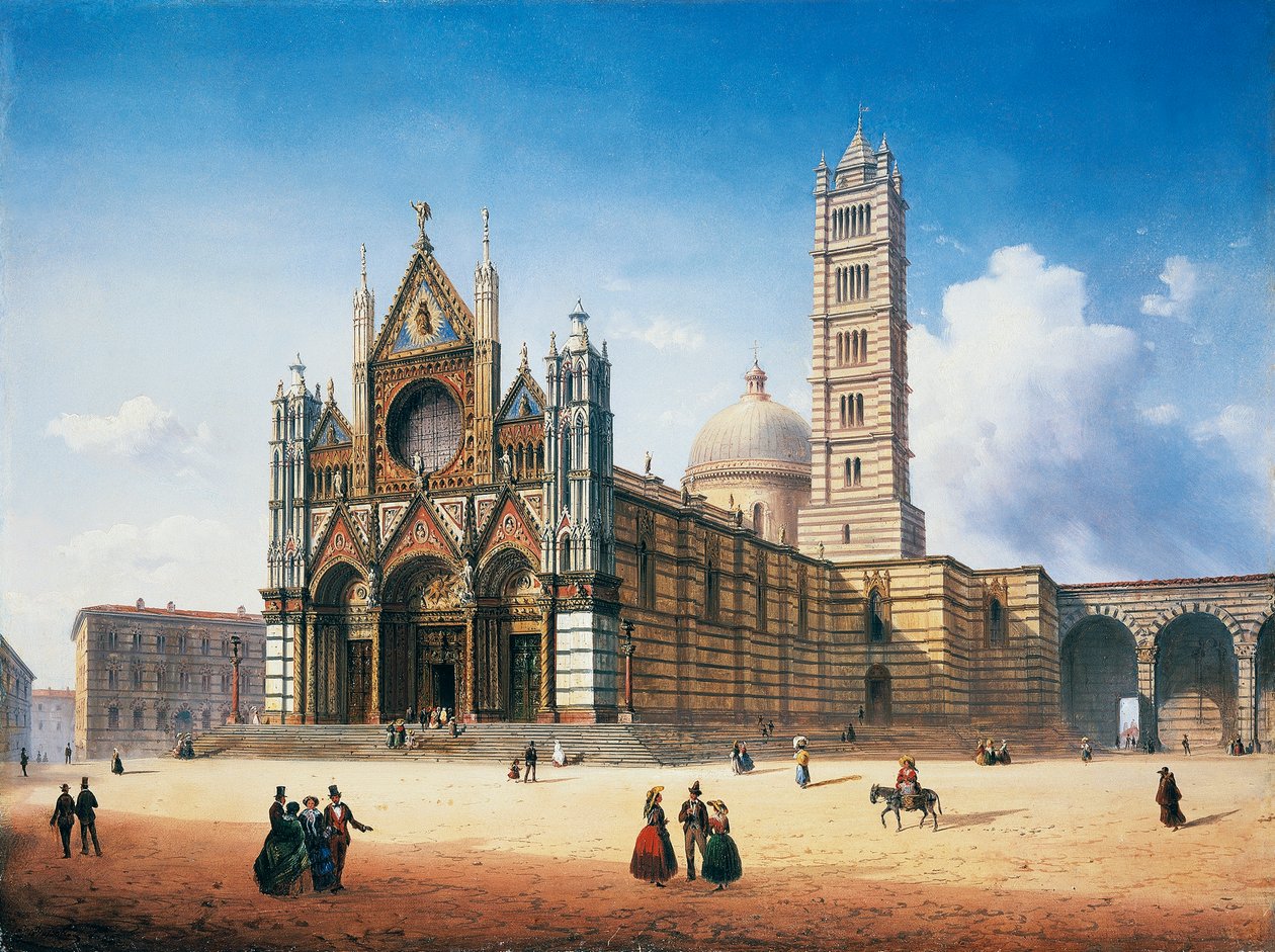 Katedralen i Siena af Carlo Bossoli