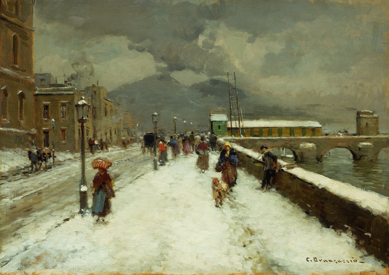 En blæsende vinterdag, af Carlo Brancaccio