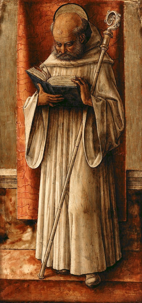 Sankt Benedikt, ca. 1490 af Carlo Crivelli