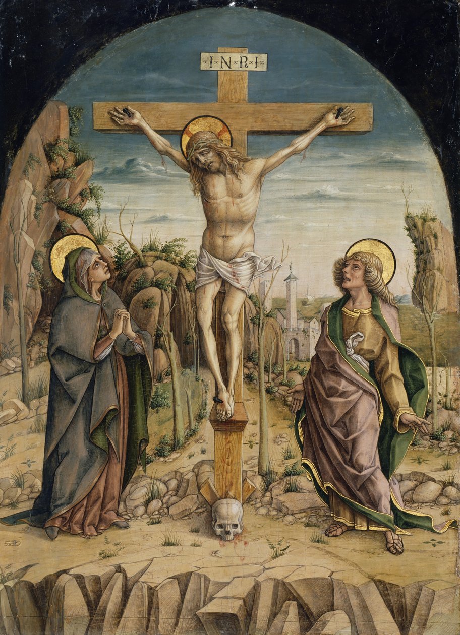 Korsfæstelsen, c.1487 af Carlo Crivelli