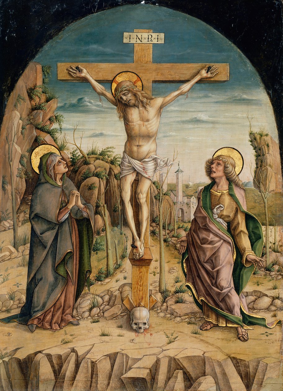 Korsfæstelsen, ca. 1487. af Carlo Crivelli