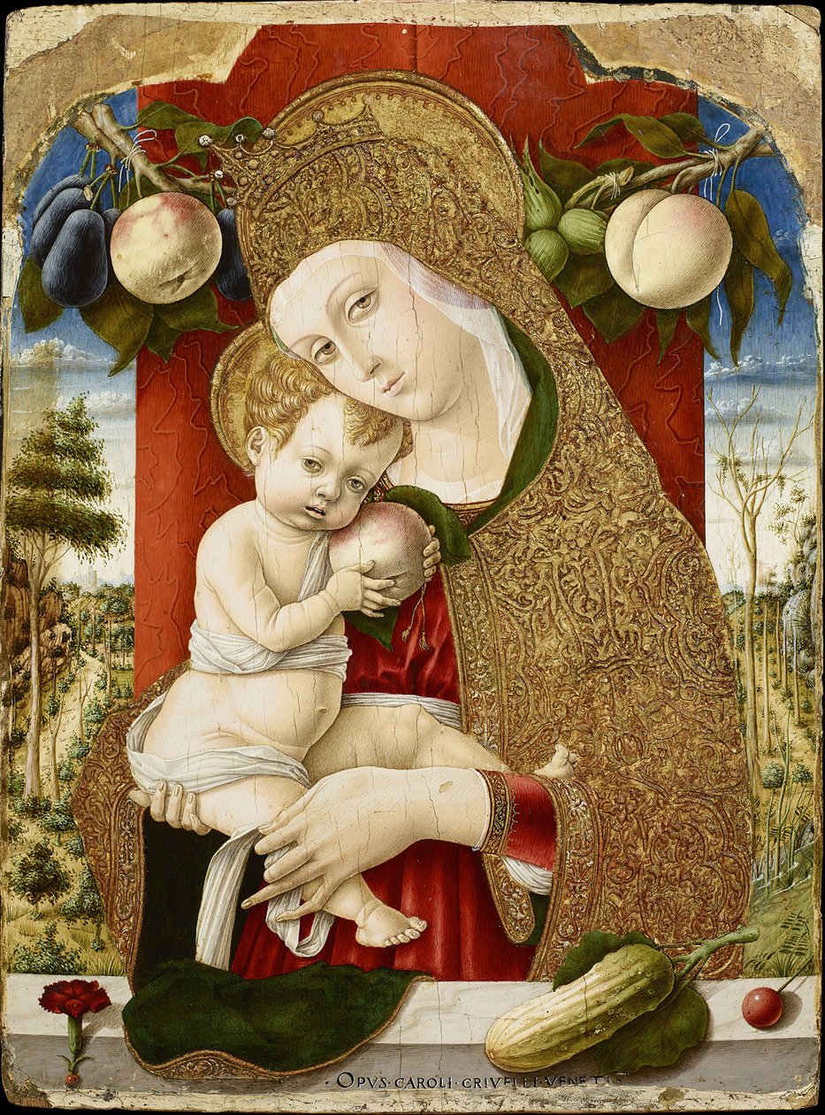 Jomfru og barn, 1482-1483 af Carlo Crivelli