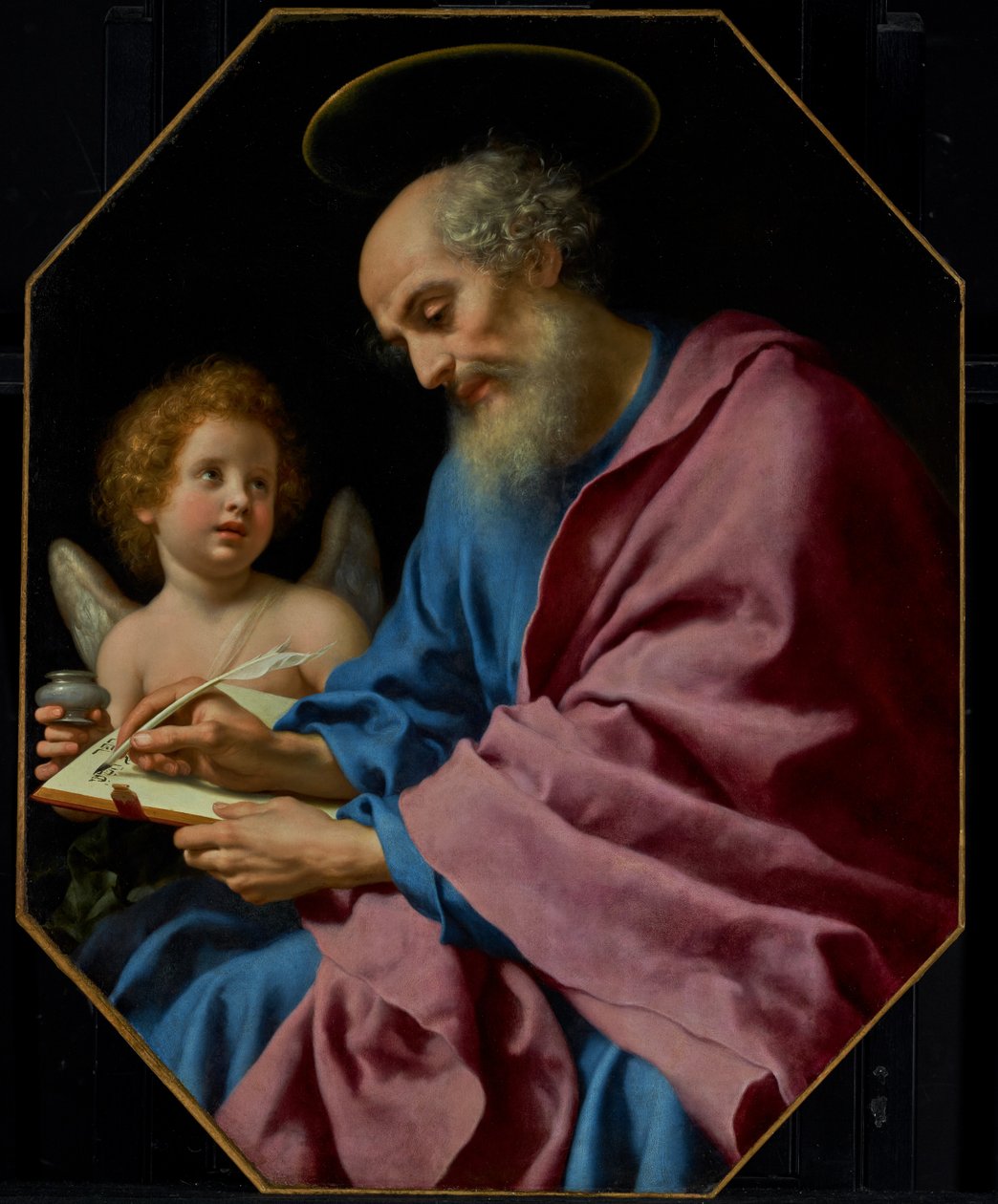 Matthæus skriver sit evangelium af Carlo Dolci