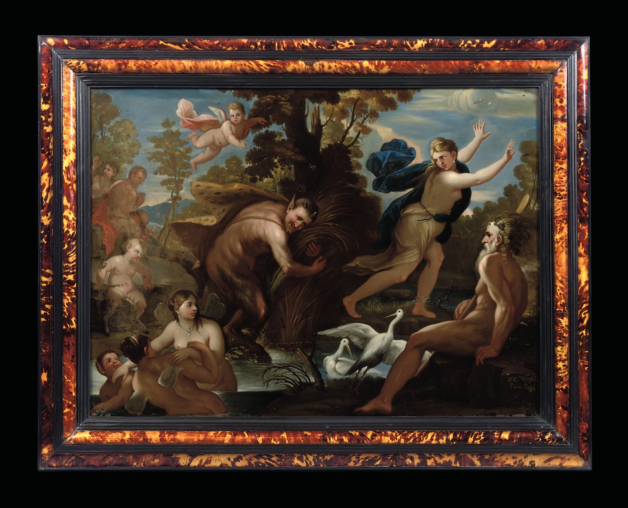 Pan og Syrinx, ca. 1692-1705 af Carlo Garofalo