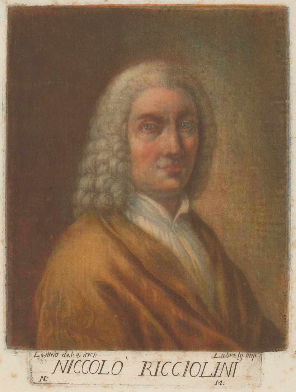 Niccolo Ricciolini, 1789. af Carlo Lasinio
