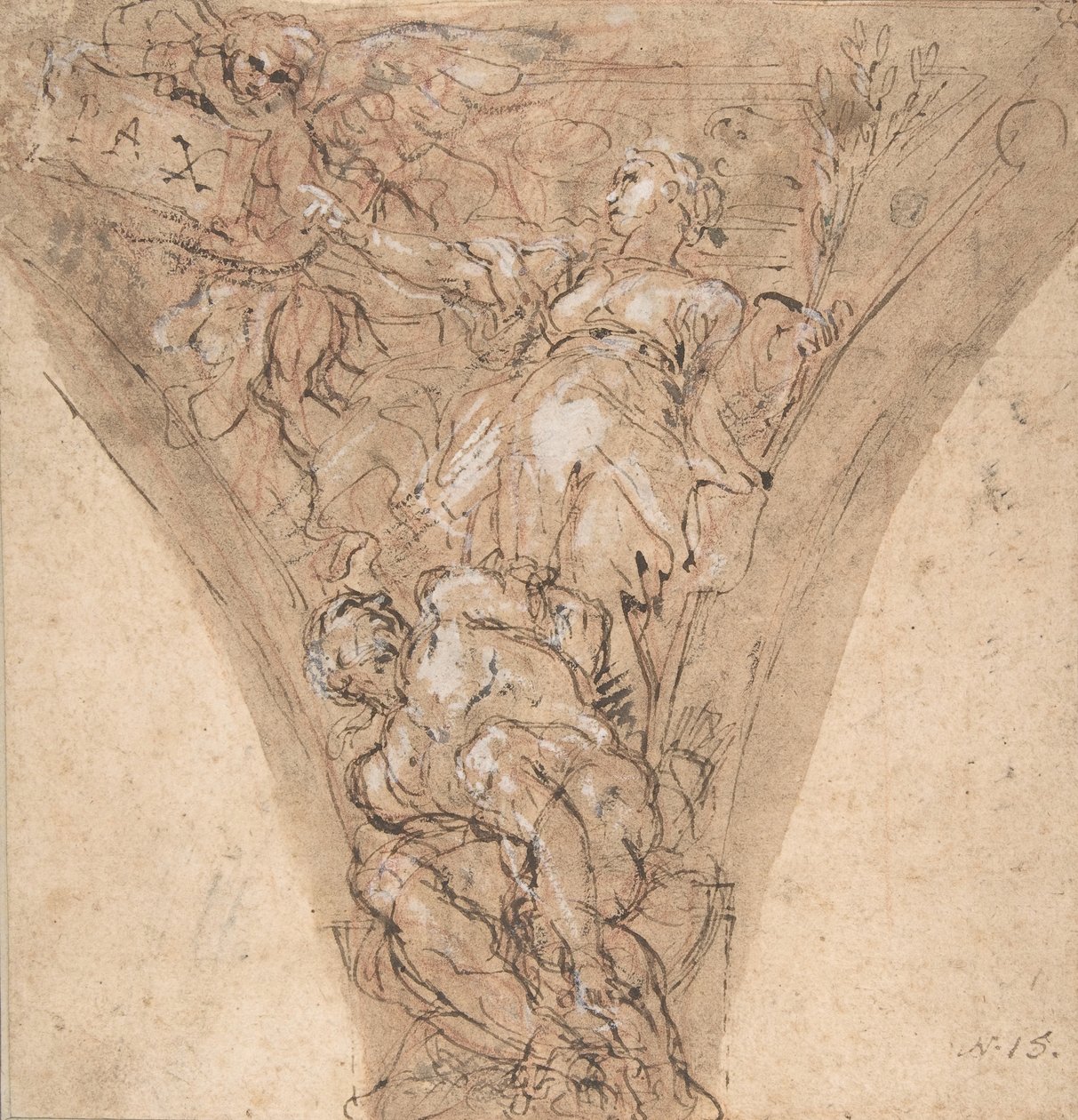 Allegorisk fredsfigur, 1625-1713. af Carlo Maratti
