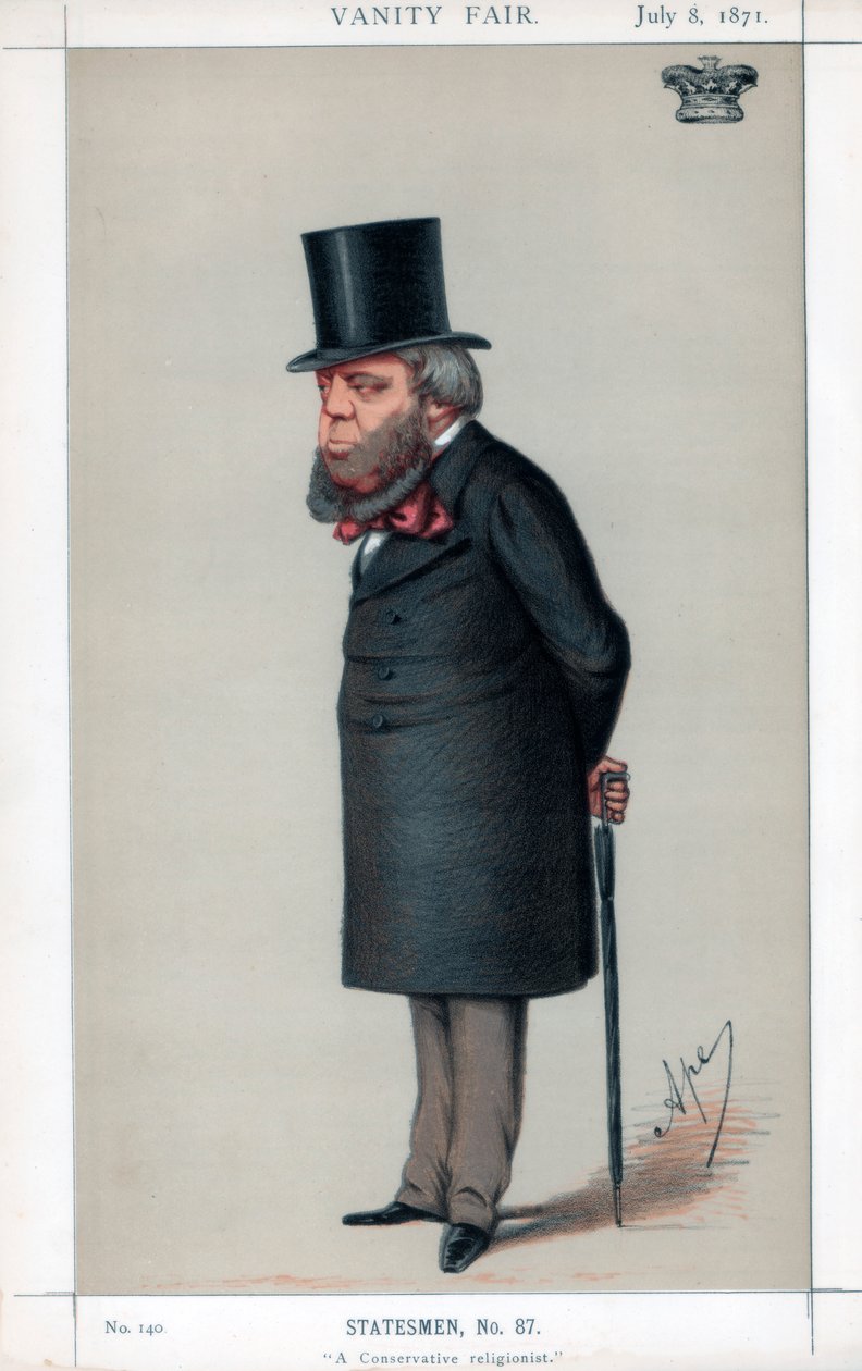 En konservativ religionsforsker, 1871. af Carlo Pellegrini
