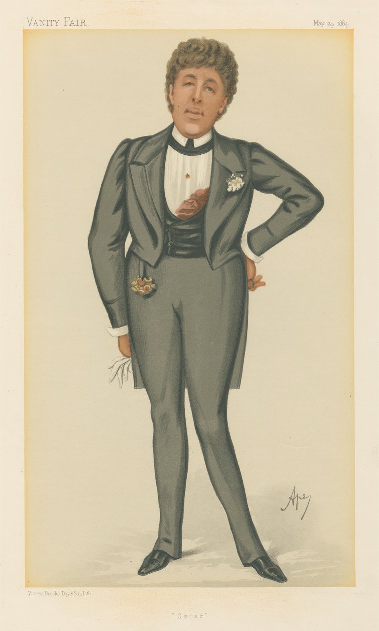 Oscar, Oscar Wilde (Vanity Fair-serien) af Carlo Pellegrini