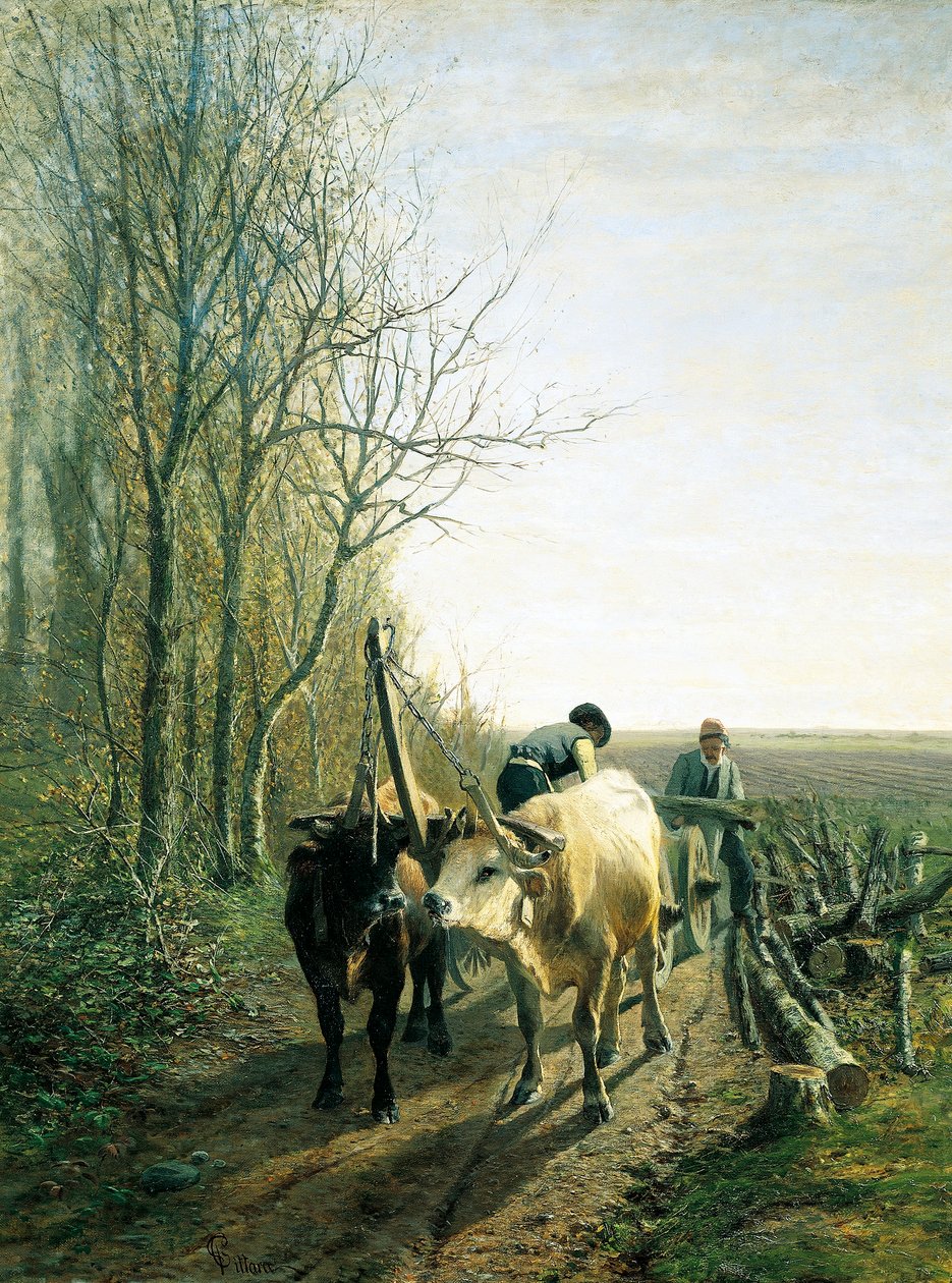 Forventet skat (okser koblet til vognen) af Carlo Pittara