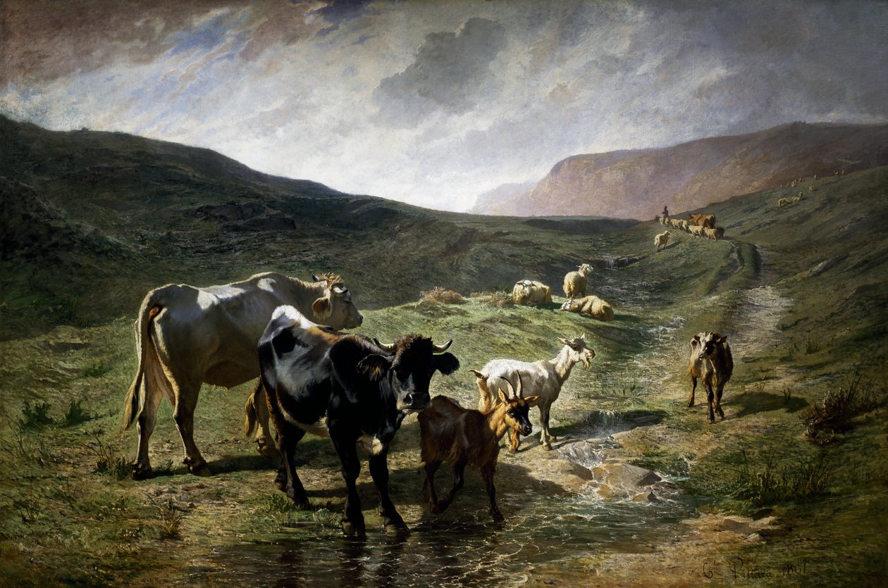 I nærheden af ​​Rivara af Carlo Pittara