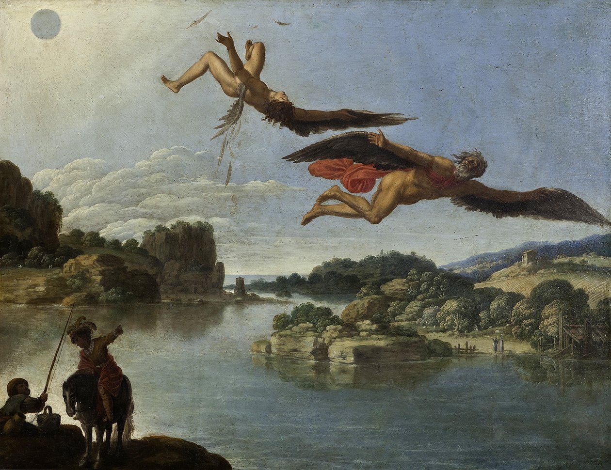 Ikaros fald af Carlo Saraceni