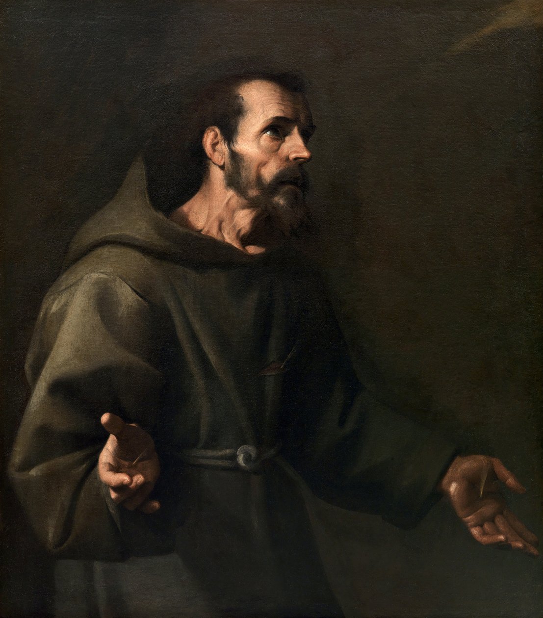 Saint Francis modtager Stigmata, ca 1611. af Carlo Sellitto