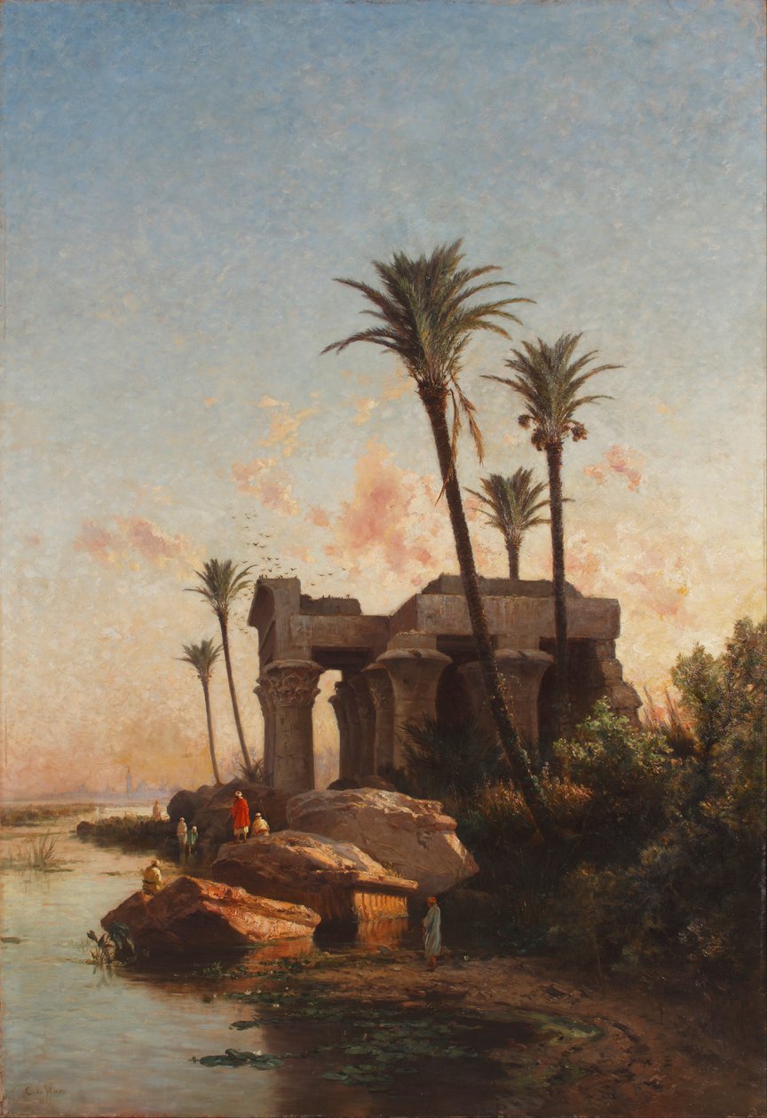 Egyptisk landskab af Carlos de Haes