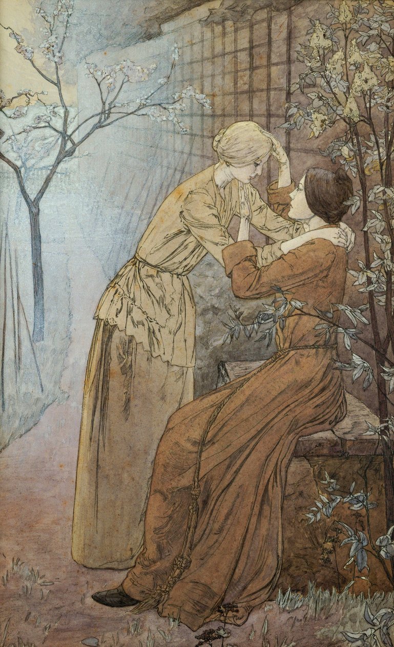 Rendezvous, 1892 af Carlos Schwabe