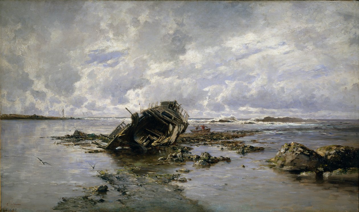 Et ødelagt Skib af Carlos de Haes