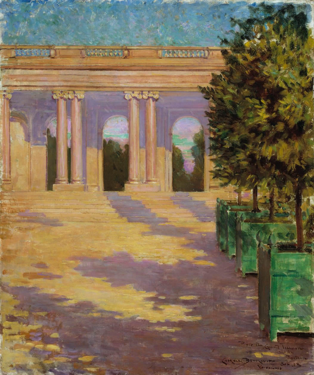 Arcade of the Grand Trianon, Versailles, 1913. af Carroll Beckwith