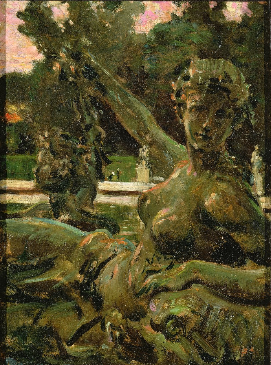 Nymfe og Amor, 1913. af Carroll Beckwith