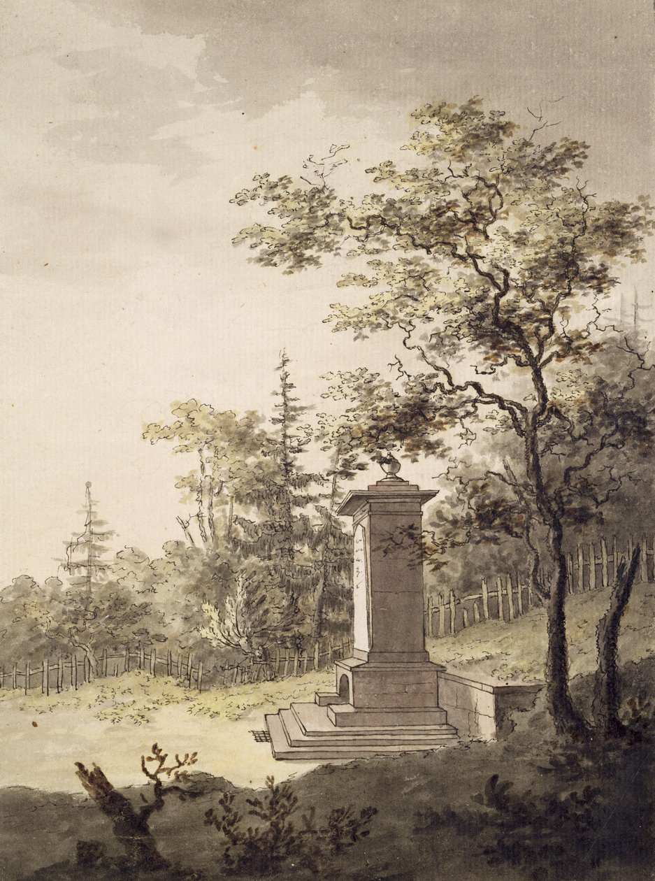 Emilias Kilde, 1797 (pen og blæk og toilet på papir) af Caspar David Friedrich