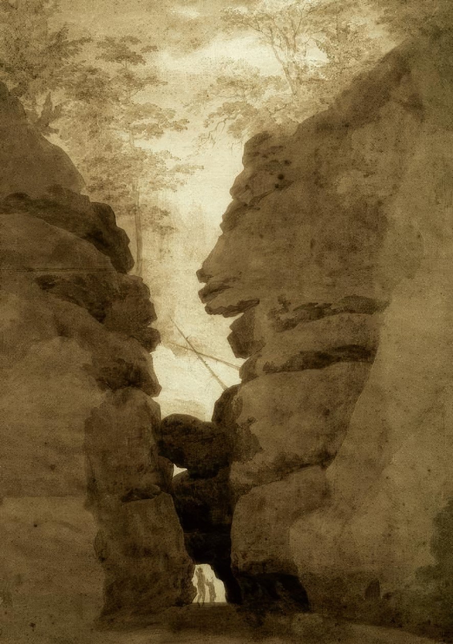 Felsentor i Uttewalder Grund af Caspar David Friedrich