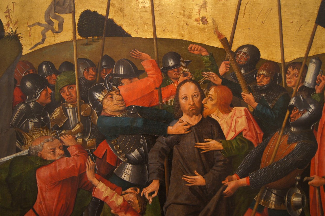 Colmar altertavle (arrestation af Jesus) af Caspar Isenmann