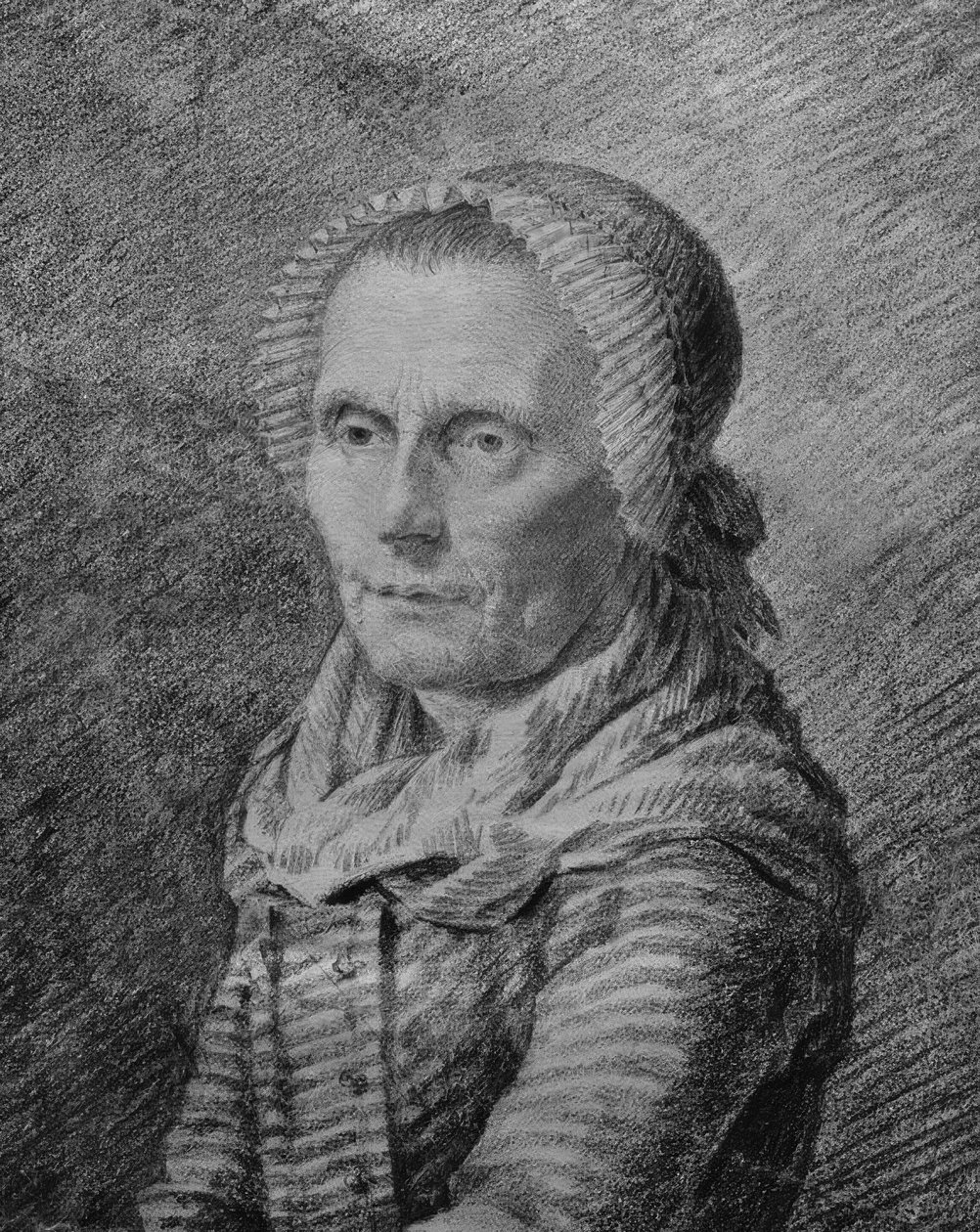 Portræt af Moder Heiden af Caspar David Friedrich
