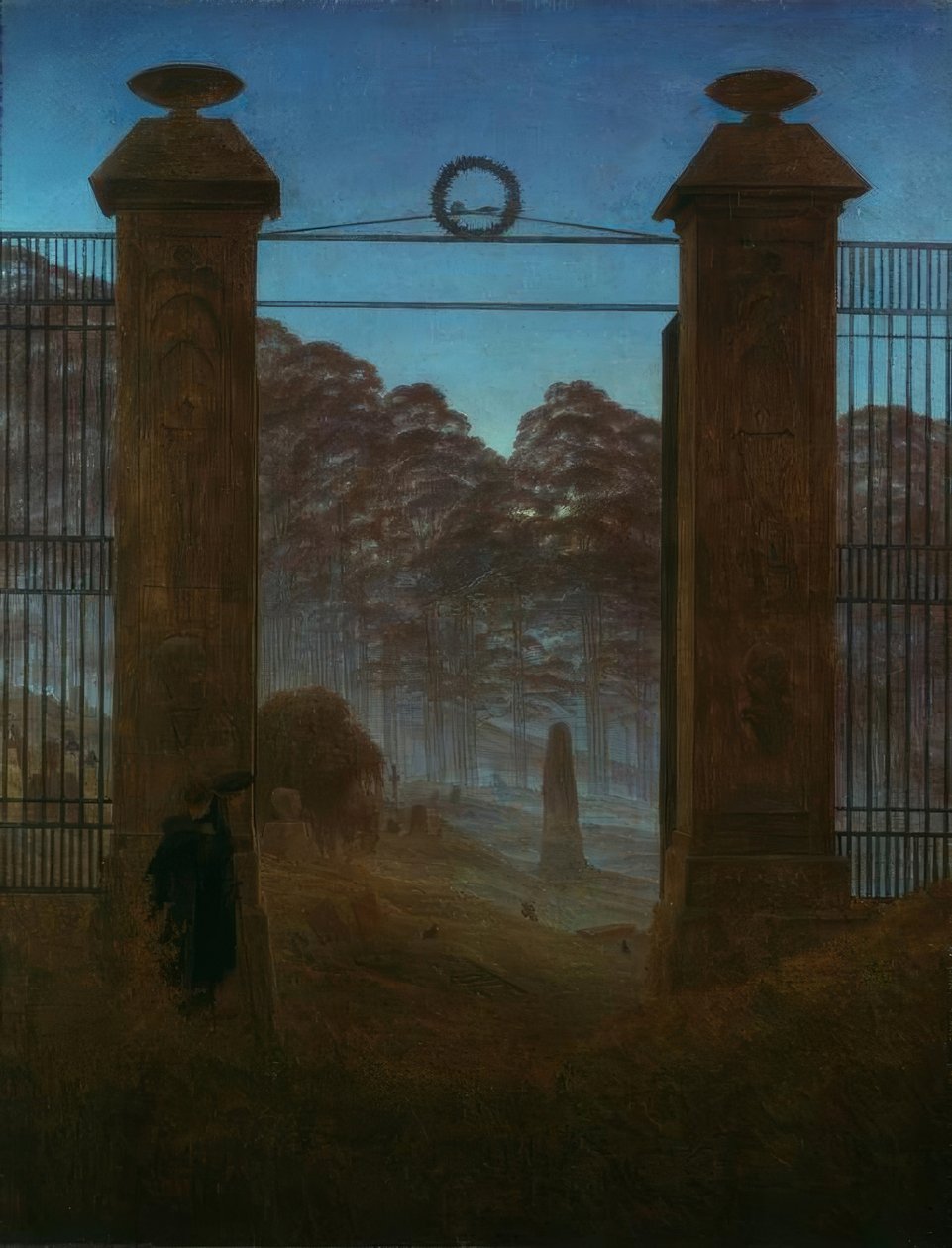 Kirkegården af Caspar David Friedrich