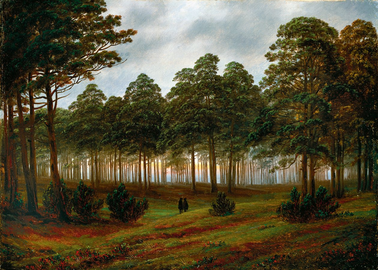 Aften af Caspar David Friedrich