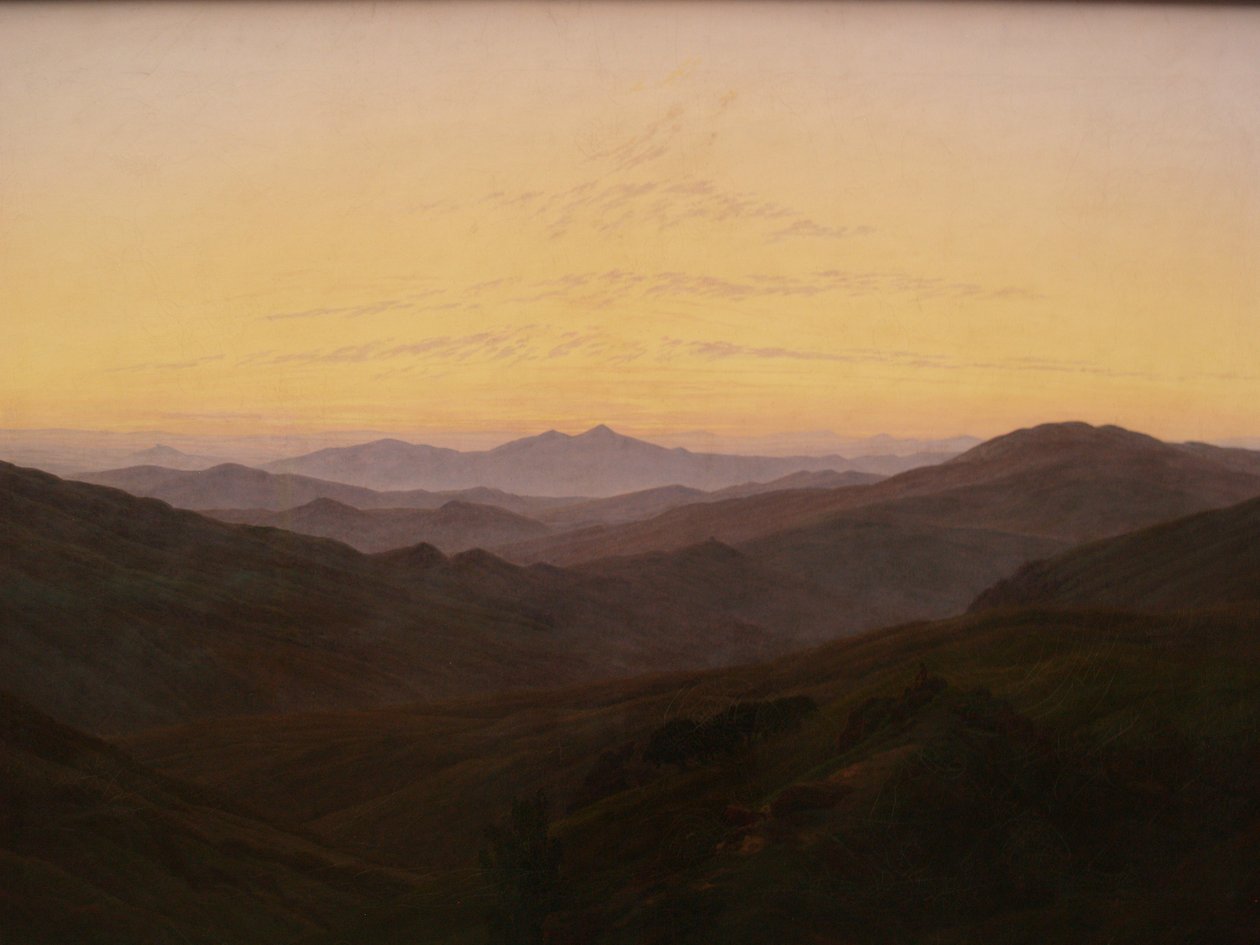 Tysk: Kæmpebjergene Kæmpebjergene af Caspar David Friedrich