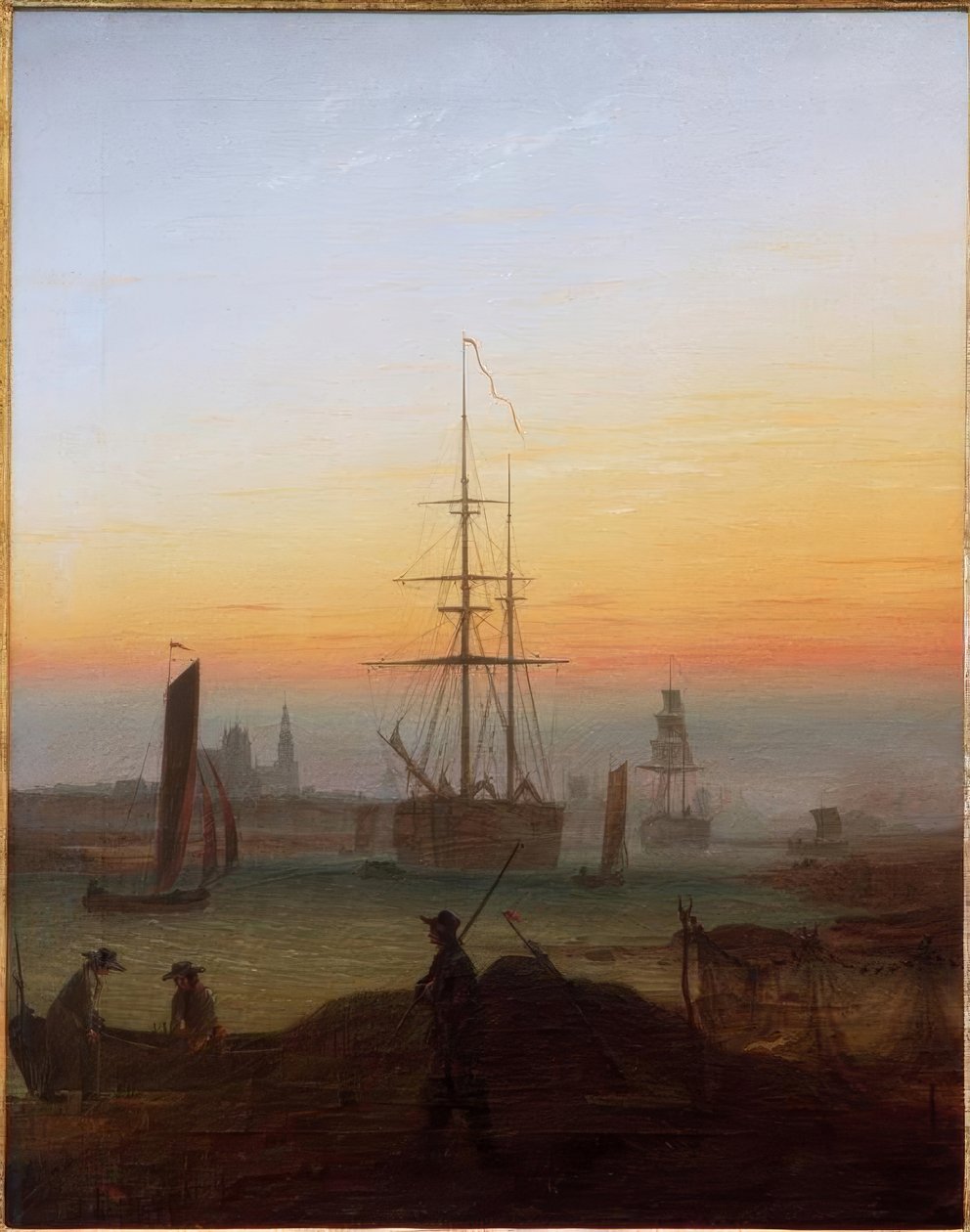 Greifswald havn af Caspar David Friedrich