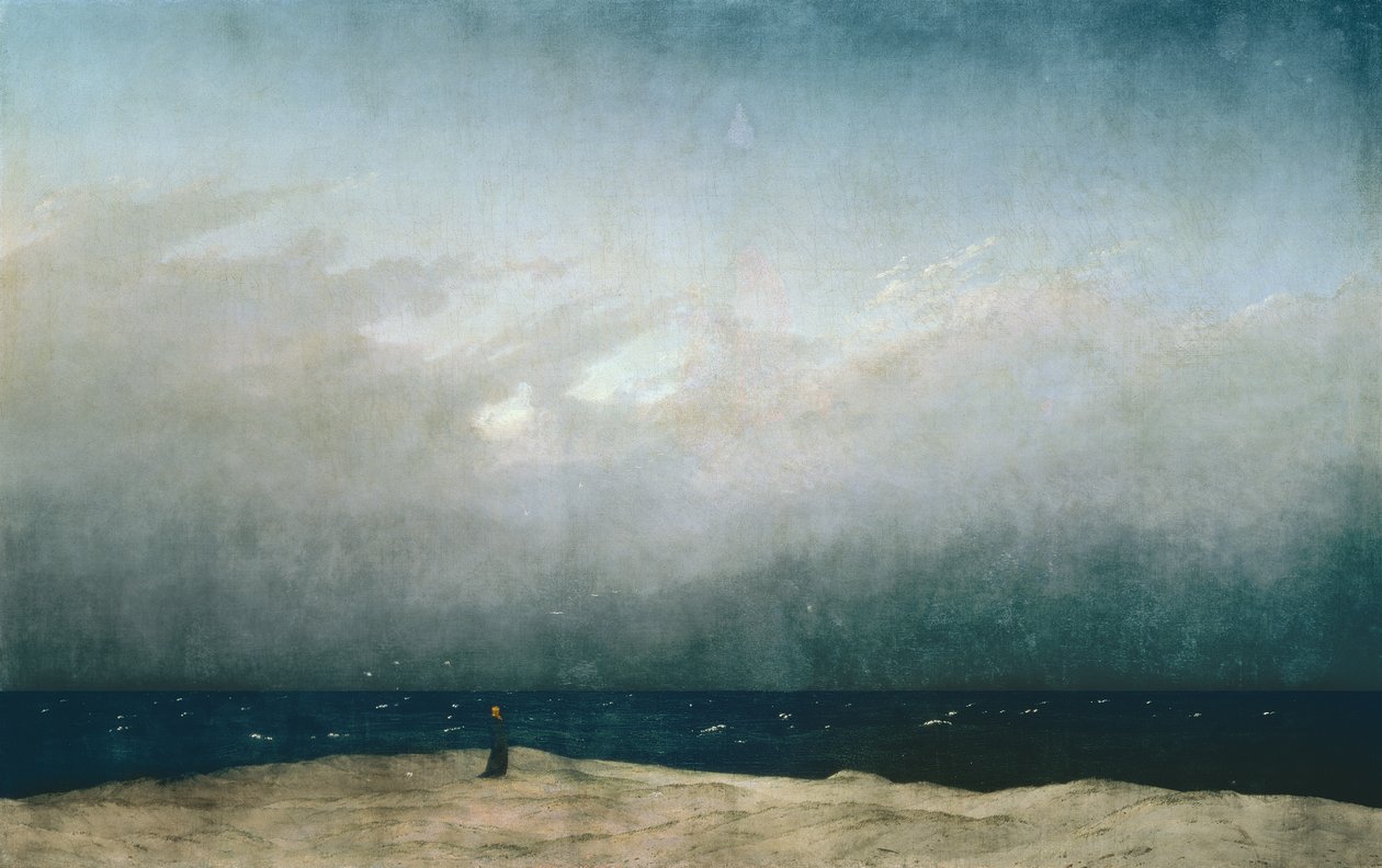 Munk ved havet af Caspar David Friedrich