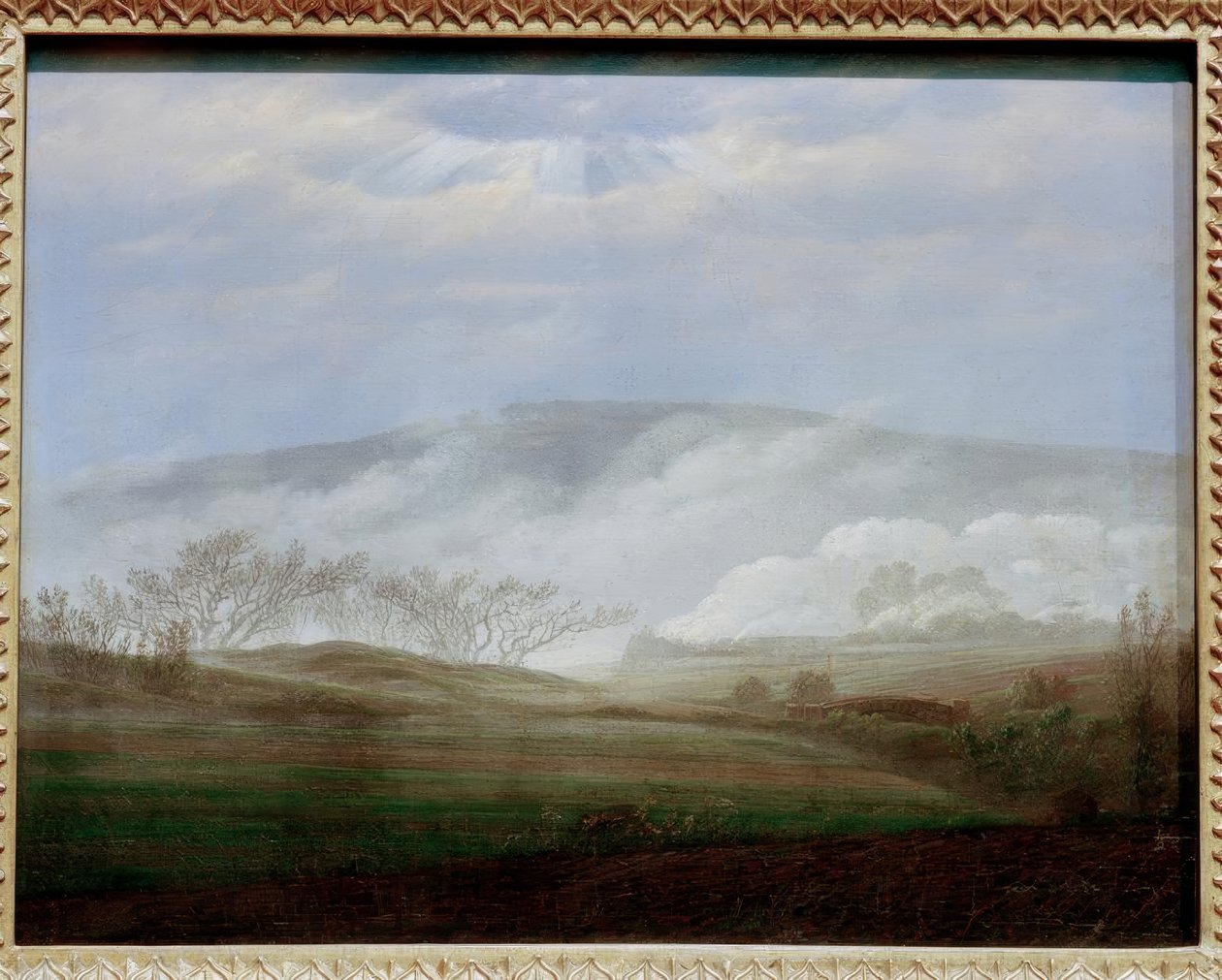 Tåge i Elbendalen af Caspar David Friedrich