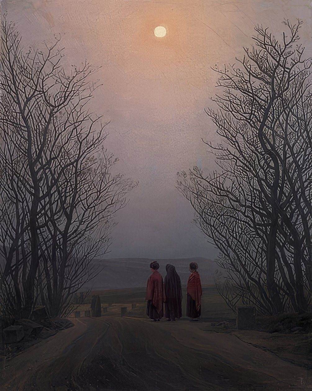 Påskemorgen. Omkring 1828-35 af Caspar David Friedrich