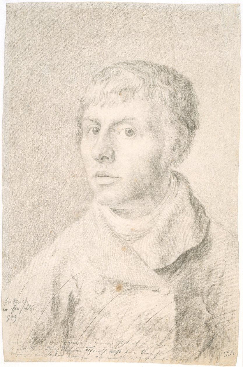 Selvportræt af Caspar David Friedrich