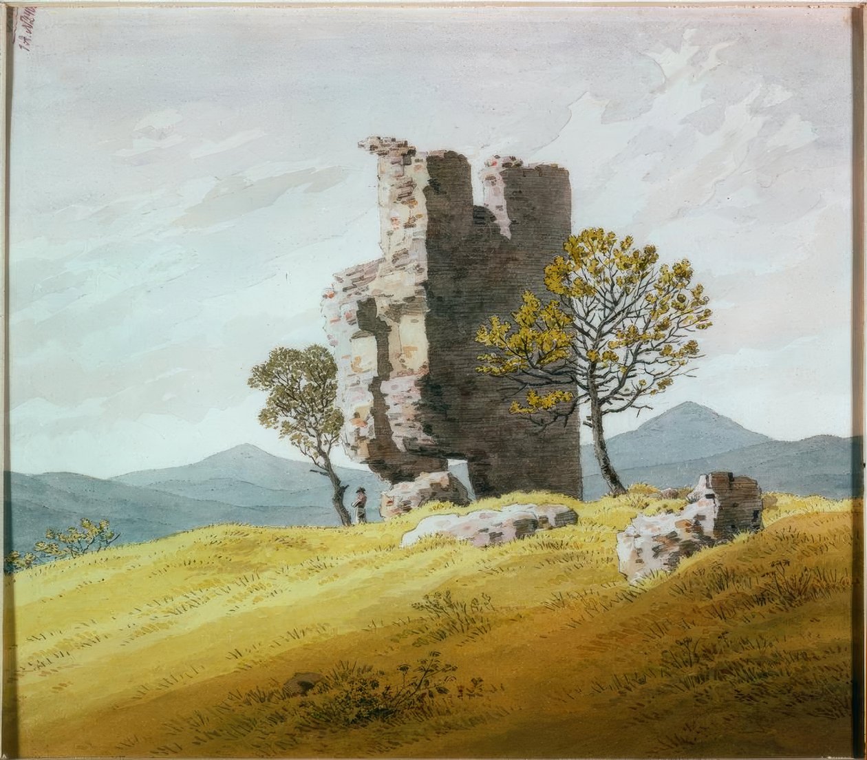 Turmruine af Caspar David Friedrich